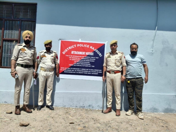 J&K Police Attaches Properties Of 2 Drug Peddlers In Rajouri, Udhampur