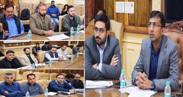 Div Com Kashmir Reviews Progress Of 60 MLD Noorbagh STP, Other Key Projects