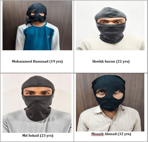 Photos of the suspects arrested by the Special Cell.