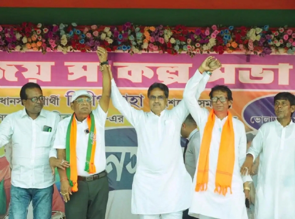 Tripura CM Manik Saha campaigns in Murshidabad