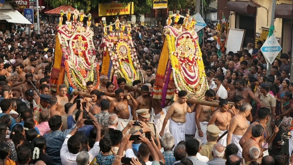 Padmanabha swamy temple procession