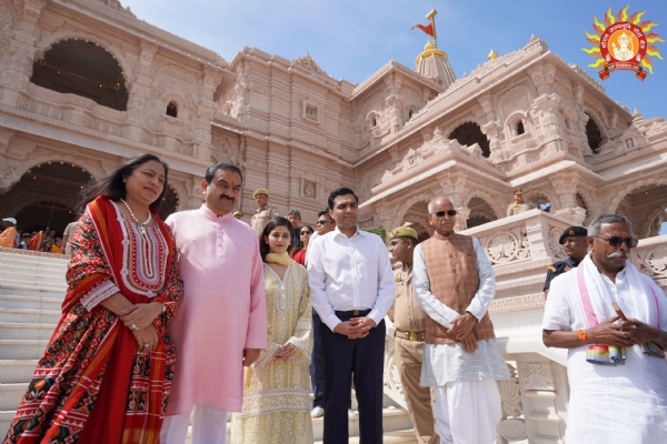 Chairman of the Adani Group, visited the Shri Ram Janmabhoomi Temple