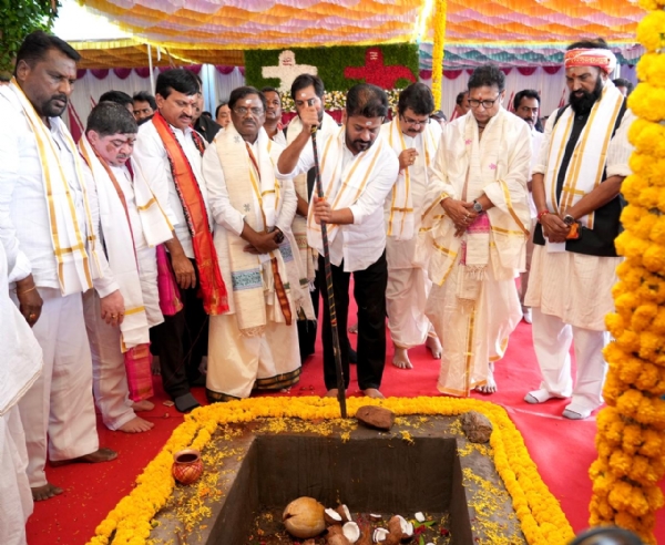 Telangana CM offers prayers at Kaleshwaram, launches temple development works