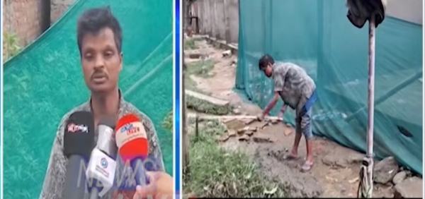 Image of the alive youth and creating his brother.