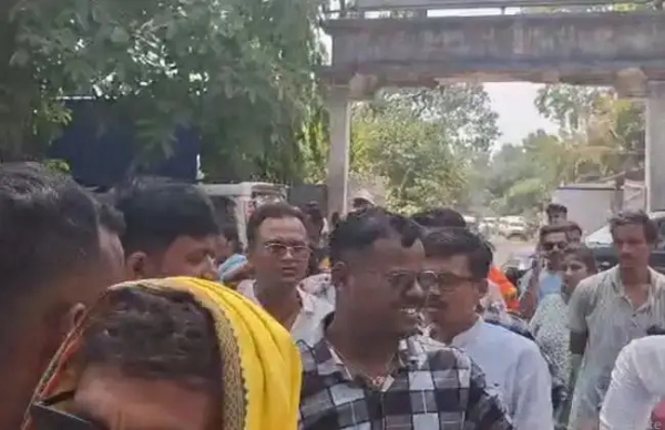 The protesting BJP workers