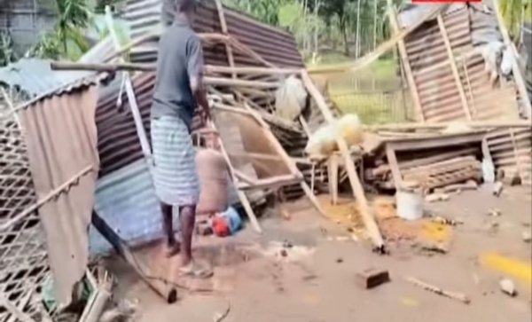The Image Related to the Storm Wreaks Havoc in Goalpara.