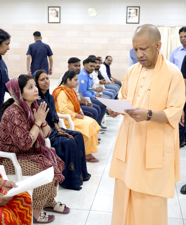 Yogi Adityanath listened to the problems of people from across the state during Janata Darshan