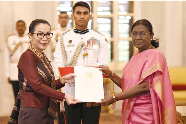 President Murmu Receives Credentials of Envoy from Four Nations in Ceremonial Function