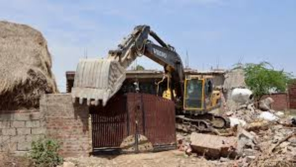 Three Houses Of Drug Peddlers Demolished In Jammu