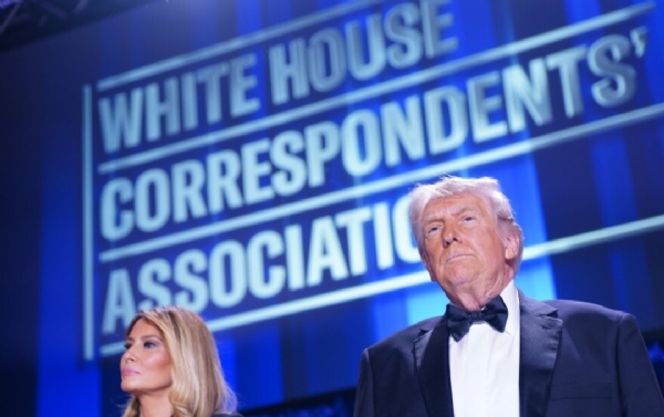 US President Donald Trump and First Lady Melania Trump