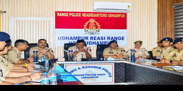 IGP Jammu Zone and DIG Udhampur Reasi Range convened a crime cum security review meeting