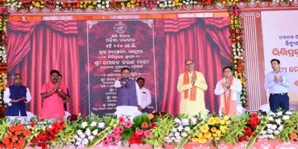 CM Lays Foundation Stone of ₹1,647 Crore Grid Substation in Kendujhar, Unveils Vision for Industrial Growth