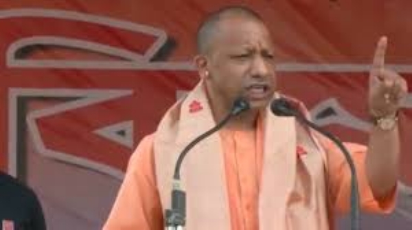 Adityanath, speaking at a rally in Barpeta