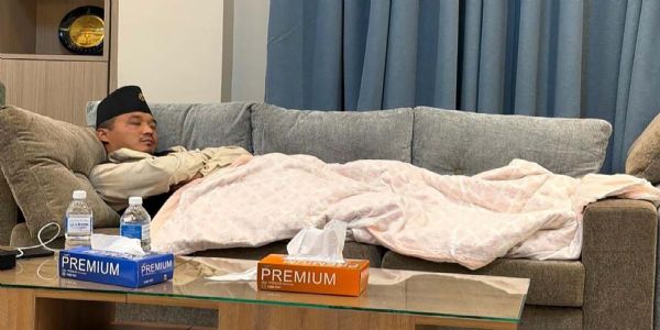 Nepal Home Minister Naps on Office Sofa, Photo Goes Viral on Social Media