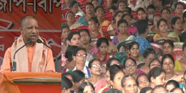 Yogi Adityanath Addresses Election Rally in Barpeta, Targets Congress and AIUDF