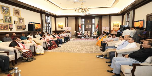 Governor Interacts with IAS Probationers of Assam–Meghalaya Cadre