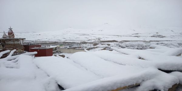 Heavy Snowfall Blankets Nepal