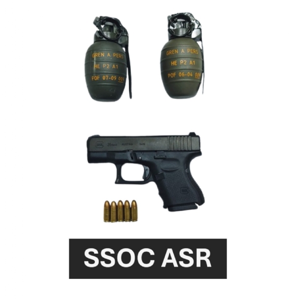 ਮੁਲਜ਼ਮਾਂ ਕੋਲੋਂ ਬਰਾਮਦ ਕੀਤੇ ਹਥਿਆਰ। ਮੁਲਜ਼ਮਾਂ ਕੋਲੋਂ ਬਰਾਮਦ ਕੀਤੇ ਹਥਿਆਰ।