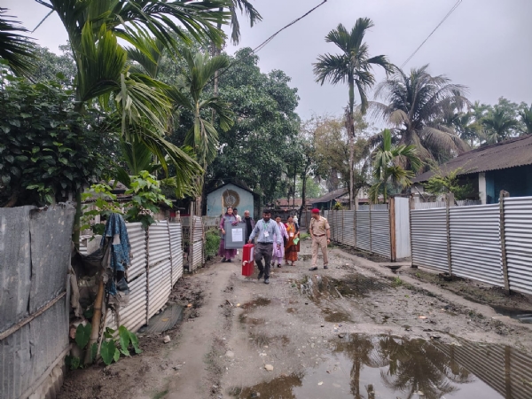 Polling Teams Started for Polling Two Days Ahead for Remote Stations in Karbi Anglong Hills.