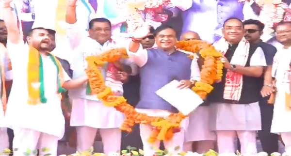 CM Sarma Campaigning in Nagaon Ahead of Assembly Elections