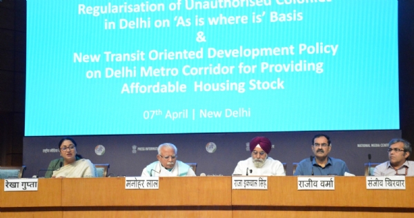 Union Housing and Urban Affairs Minister Manohar Lal shared details on the regularisation of unauthorised colonies and the Transit-Oriented Development (TOD) policy during a special event held in Delhi, attended by Chief Minister Rekha Gupta, Mayor Raja Iqbal Singh, Chief Secretary Rajiv Verma, Additional Secretary D Thara, DDA Vice Chairman N Saravana Kumar, and MCD Commissioner Sanjeev Khirwar. Union Housing and Urban Affairs Minister Manohar Lal shared details on the regularisation of unauthorised colonies and the Transit-Oriented Development (TOD) policy during a special event held in Delhi, attended by Chief Minister Rekha Gupta, Mayor Raja Iqbal Singh, Chief Secretary Rajiv Verma, Additional Secretary D Thara, DDA Vice Chairman N Saravana Kumar, and MCD Commissioner Sanjeev Khirwar.