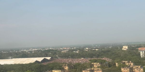 “BJP All the Way in West Bengal”: PM Modi Says Ground “Overflowing” with Supporters Ahead of Birbhum Rally