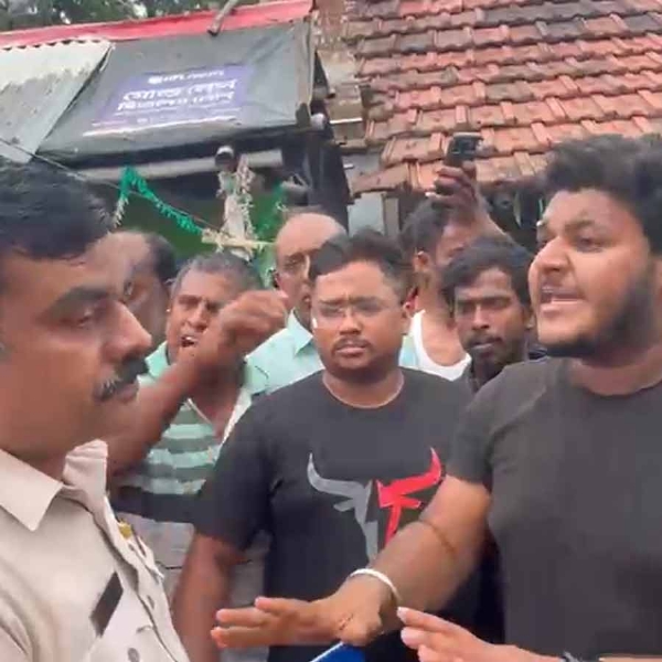 Police trying to pacify the situation