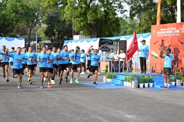 On the first anniversary of Operation Sindoor, air force personnel held a long‑distance ru