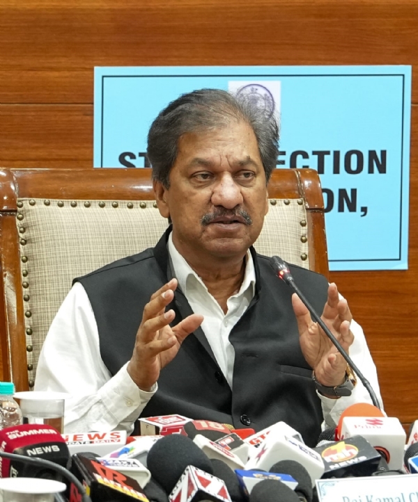State Election Commissioner Raj Kamal Chaudhuri