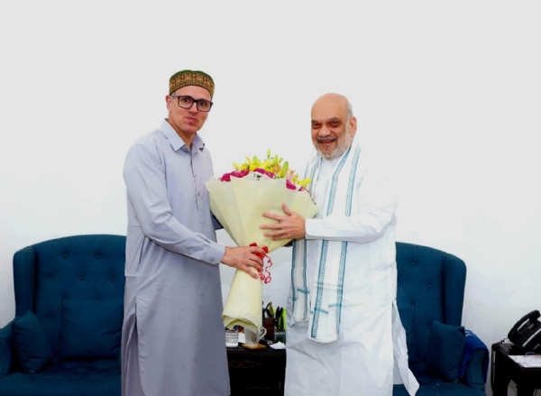 J&K Chief Minister Omar Abdullah Met Union Home Minister Amit Shah
