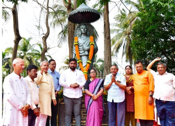 Floral Tributes Paid to Santakabi Bhima Bhoi on His Birth Anniversary