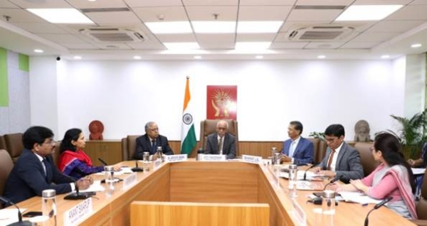 Justice V. Ramasubramanian of the NHRC was present along with others.