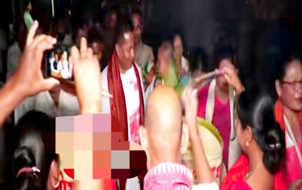Image of the Grand Welcome for Newly Appointed Assam Minister Charan Boro in Udalguri.