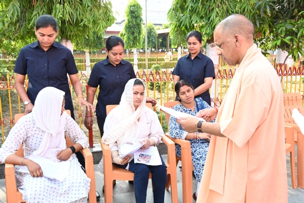 During the public darshan held at Gorakhnath temple complex, CM Yogi met approx 200 people