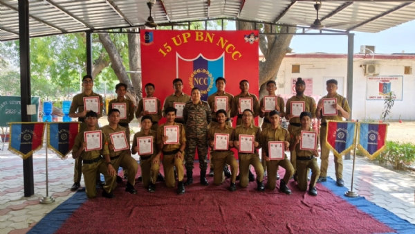 197 cadets of 15 UP Battalion NCC successfully earned the prestigious NCC ‘A’ Certificate