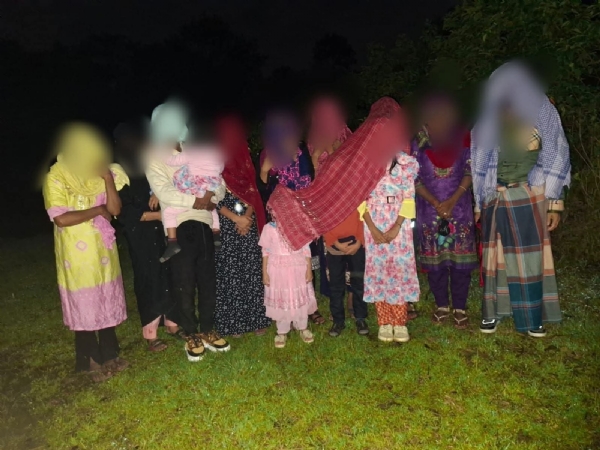 Image of the held Infiltraters Along International Border.