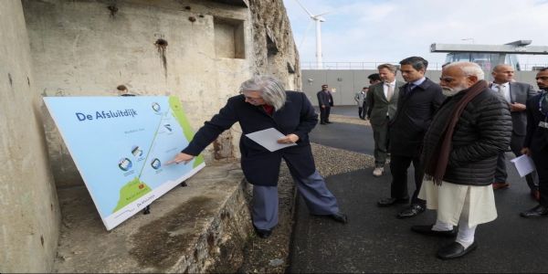 Prime Minister Modi Visits Historic Dutch Afsluitdijk Dam, Praises Netherlands’ Water Management Model