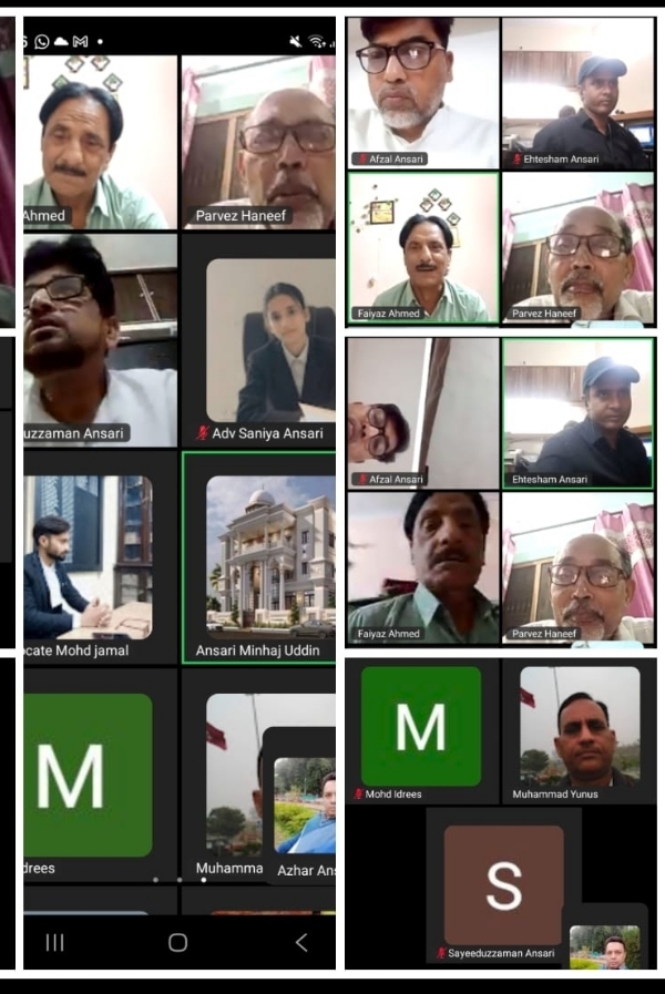 Online Zoom meeting of the Eastern and Central Uttar Pradesh unit held