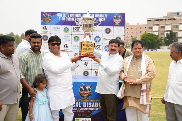 Grand Opening of the 5th National Elite Cricket Tournament for Differently-Abled Players Held in Bengaluru Grand Opening of the 5th National Elite Cricket Tournament for Differently-Abled Players Held in Bengaluru