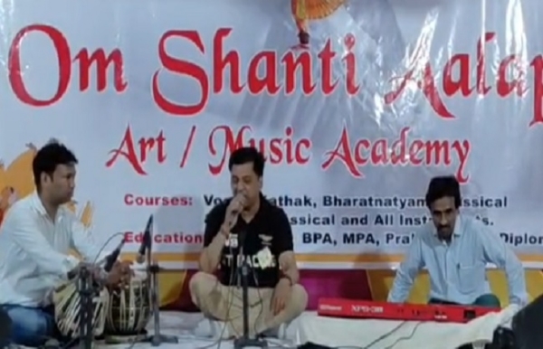 ‘Om Shanti Program organised at the ‘Om Shanti Alaap Sangeet Academy’.