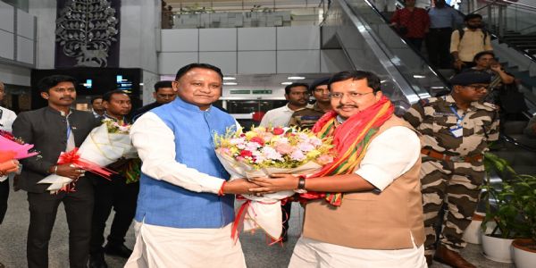 BJP National President Nitin Nabin Arrives in Bhubaneswar on Two-Day Odisha Visit