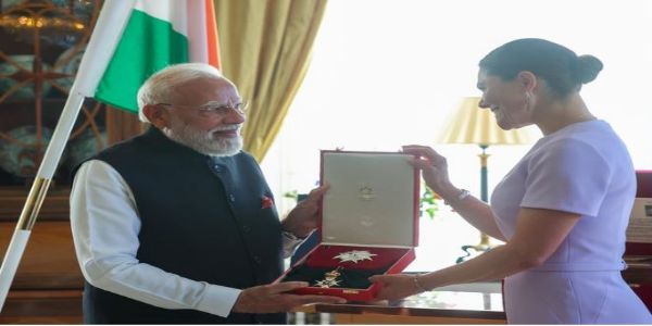 Sweden awards Prime Minister Modi the Royal Order of the Polar Star