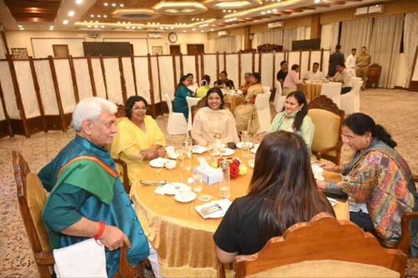NCW Chairperson, State Women Commission Heads Meet LG Manoj Sinha At Raj Bhavan NCW Chairperson, State Women Commission Heads Meet LG Manoj Sinha At Raj Bhavan