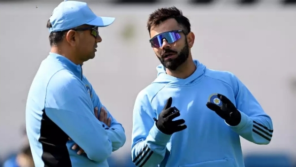 Virat Kohli and Rahul Dravid