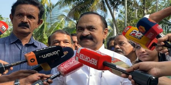 Flex boards backing V.D. Satheesan as CM face surface in many parts of Kerala