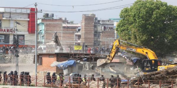 Bulldozers Still Rolling In Nepal To Clear Encroachments On Prime Minister Balen Shah’s Orders