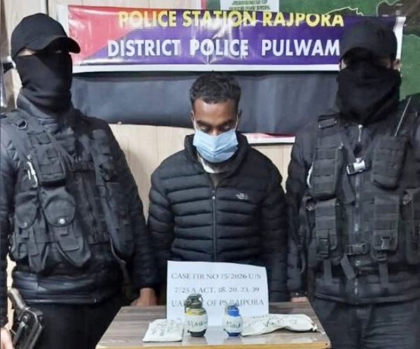 Overground Worker Of Terrorists Arrested In J&K’s Pulwama