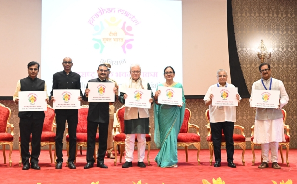 Mission TB-free India poster released by Governor Jishnu Dev Varma