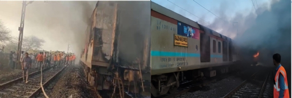 Fire breaks out in Rajdhani Express in Ratlam