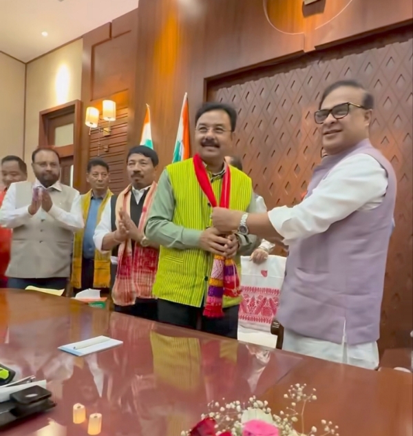 Ranjit Kumar Das Assuming Charge as Assam Assembly Speaker in presence of CM Dr Himanta Biswa Sarma.
